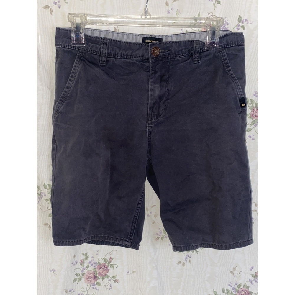 QUICK SILVER  mens  Straight fit size 28 blue chino shorts‎